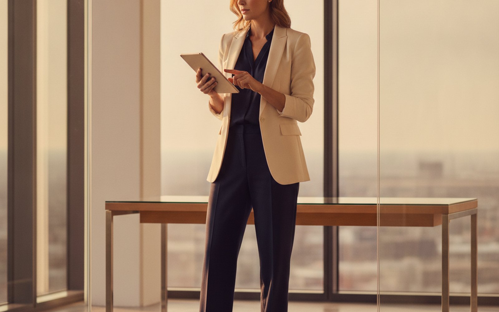 Enterprise marketing leader reviewing campaign data
