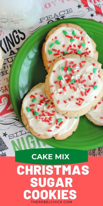 Cake Mix Christmas Sugar Cookies Recipe https://buff.ly/34OMDbf