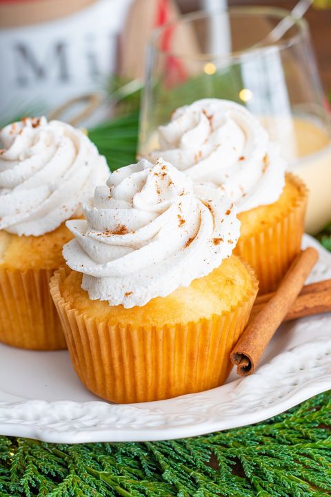 A cupcake to celebrate the season!
https://thissillygirlskitchen.com/eggnog-cupcakes/