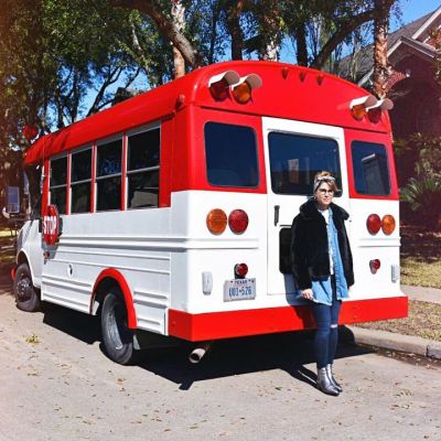 S C H O O L  B U S 
When the School Bus literally comes to your Door ❤️ (or when your neighbors have the best Coolest Mini Bus) #backtoschool #schoolbus #schoolbuslife