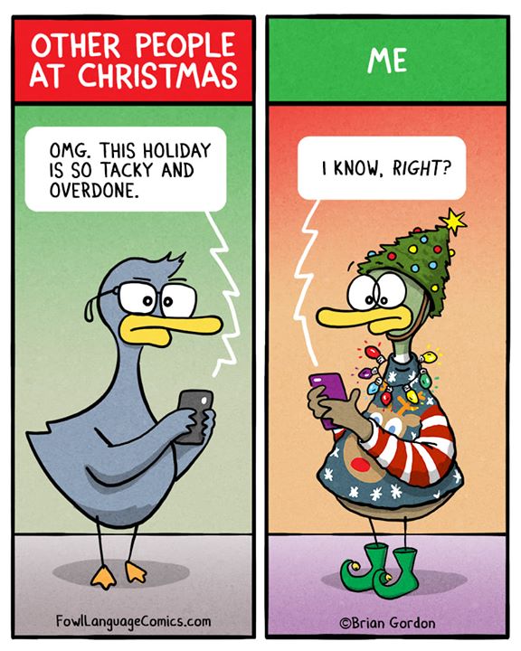 Go big or go home. Then cover that home with a ridiculous amount of lights. Bonus Panel: http://bit.ly/2Ltlkwu