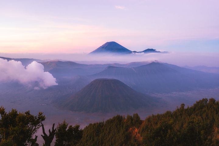 Sunrise in the mountains of Indonesia. I can't wait to be able to travel back to this beautiful country.