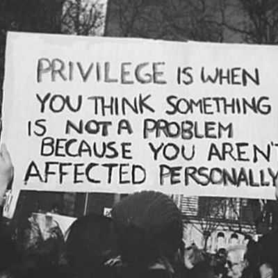 “privilégio é quando você acha que algo não é um problema porque isso não te afeta pessoalmente”
#blacklivesmatter #vidasnegrasimportam