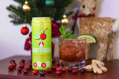 Get into the holiday spirit with Funky Buddha Brewery's holiday cocktails featuring their Premium Hard Seltzers!

Funky Buddha’s Premium Hard Seltzers are available four flavors: Tropical Mango Guava, Lush Key Lime Cherry, Juicy Blood Orange, and Crisp Pink Grapefruit. They each only have 90 calories, one gram of carbohydrate, and zero grams of sugar. They're available at Publix, Walmart, Winn Dixie, Whole Foods, Total Wine & Spirits and ABC Fine Wine.
 
Prancer's Punch 

Ingredients:
1oz aged rum 
1/4oz or half tablespoon of ginger syrup 
1oz cranberry juice
2 dashes aromatic bitters
3oz Funky Buddha Lush Key Lime Cherry Premium Hard Seltzer
Garnish: lime wedge and mint sprig
 
Directions:
1) Combine all ingredients in a rocks or highball glass, excluding Seltzer
2) Add ice and stir to combine ingredients 
3) Top with Funky Buddha Lush Key Lime Cherry Premium Hard Seltzer
4) Garnish and enjoy 
 

Pink Christmas Tree

Ingredients:
1.25 oz gin 
1/2 oz fresh lemon juice
1/2 oz rosemary honey syrup (recipe below)
3 oz Funky Buddha Pink Grapefruit Hard Seltzer
Fresh rosemary sprig for garnish
 
Directions:
1) Combine all ingredients in shaker tin, excluding Seltzer
2) Add ice to shaker tin
3) Shake vigorously, until tin is frosted over
4) Strain into a champagne flute
5) Top with Funky Buddha Pink Grapefruit Hard Seltzer
6) Garnish with a rosemary sprig and enjoy
 
Rosemary Honey Syrup
Ingredients:
4 oz orange blossom honey
4 oz water
2-3 sprigs of fresh rosemary
 
Directions: 
Combine all ingredients in saucepan over low heat and stir until honey is completely dissolved. Discard rosemary sprigs, transfer into a sealable glass jar, and store in refrigerator. Keeps up to 3 weeks.
