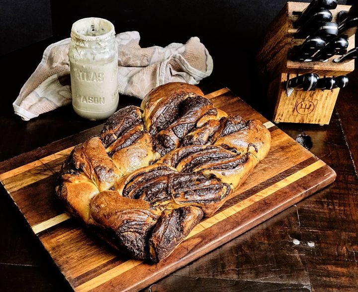 I present my in no way authentic Sourdough Chocolate Babka.

My wife requested this for mothers day... I've never made it... don't have the 