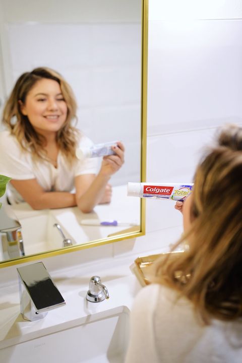 This coffee lover is getting a brighter smile with help from Colgate Total SF Advanced Whitening Toothpaste - delivers more and does more for my whole mouth: Colgate available at Walmart more details here: http://www.livelovewearit.com/2019/03/16/whats-making-me-smile/ #DoMoreForYourWholeMouth #ColgatePartner #ad