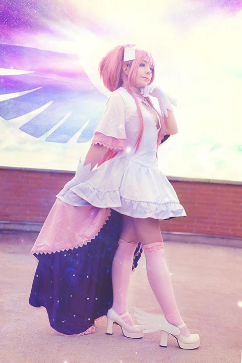 =Goddess Madoka=

Can we just talk about how amazing this shot is? I'm crying because it's beautiful TUT

I honestly thought it was going to be hard to shoot Goddess Madoka because the lack of canon locations to shoot at. But RedeemArts is the real mvp and made it look awesome *^*
Ahhhh! <3 

===
Photo: RedeemArts
Costume+Wig: Miccostumes
2016