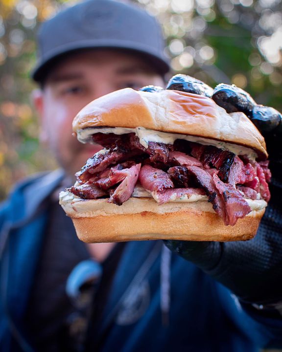 Here’s a little Smoked Wagyu Tri-Tip Sammich I cooked up this week. This bad boy needs a name. What would you call it?
