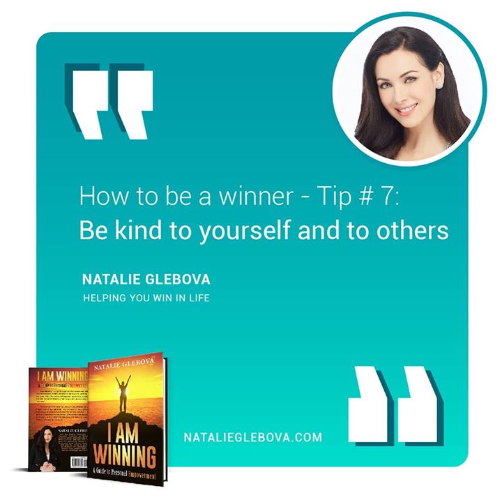 Here is my tip of the day with #7: How to be a winner in life 🏆- Treat yourself with kindness and of course everyone else too. 🤗💖 Give love to yourself daily in the form of positive self-talk, affirmations and by practicing healthy habits. When you give love to yourself, you attract more love from outside too! And the same is true when you give love to others, you attract more love to your life. Love and kindness are very powerful energies that you have at your disposal - use it! 🙏💖 
#wininlife #winyourlife #winningmindset #howtobeawinner #howtowinatlife #IAMWINNING #iamwinning🏆 #TheWinningMovement #kindnessisfree #winwithnatalie